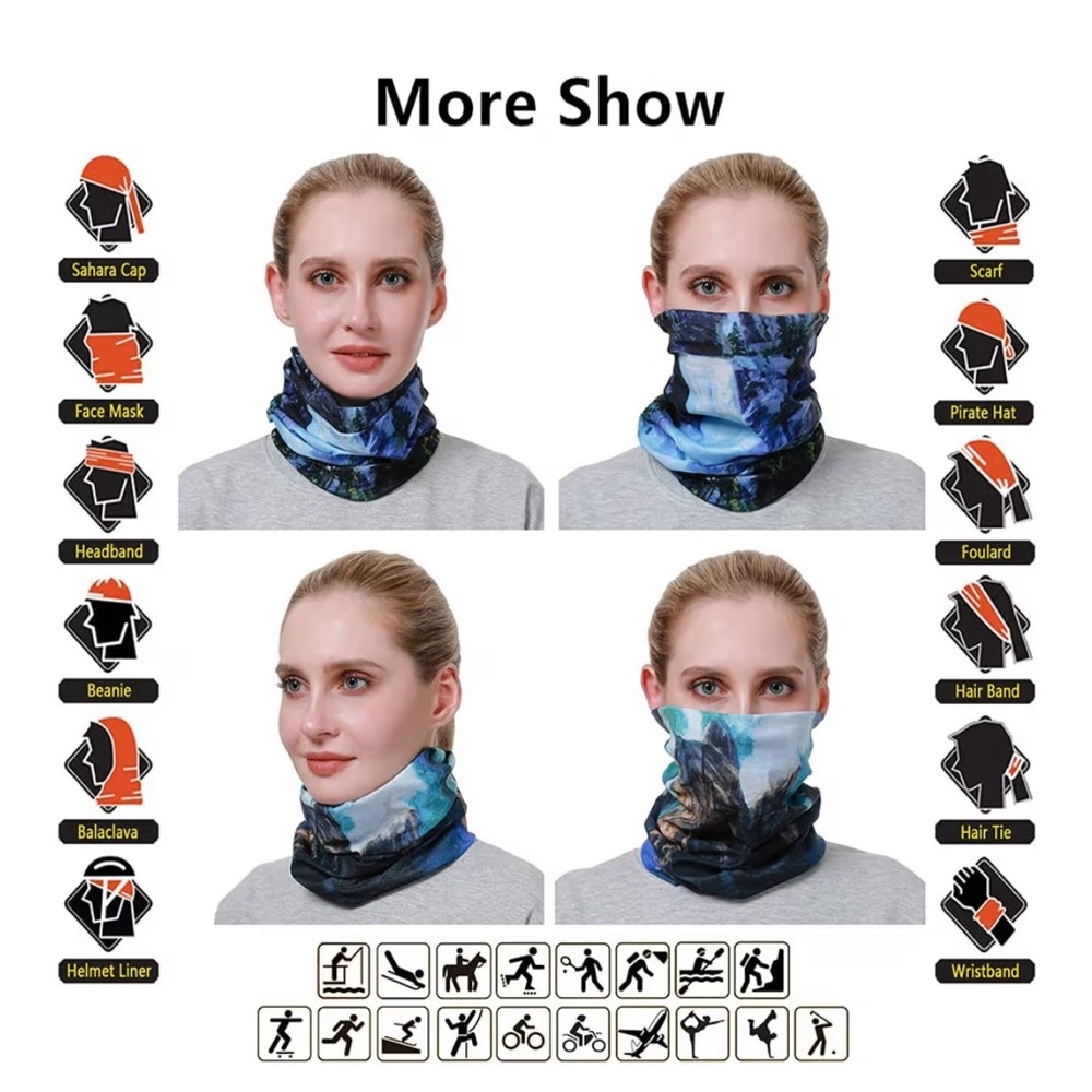 Multifunctional Neck Gaiter Set of 3
